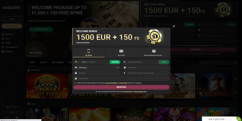 Versión móvil de 1xslots